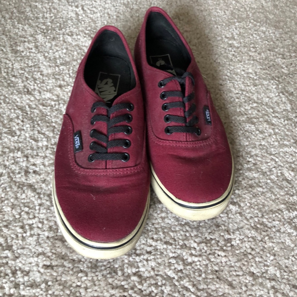 Maroon vans